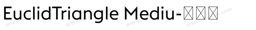 EuclidTriangle Mediu字体转换